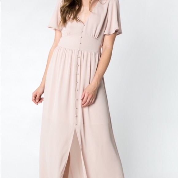 maxi button down dress